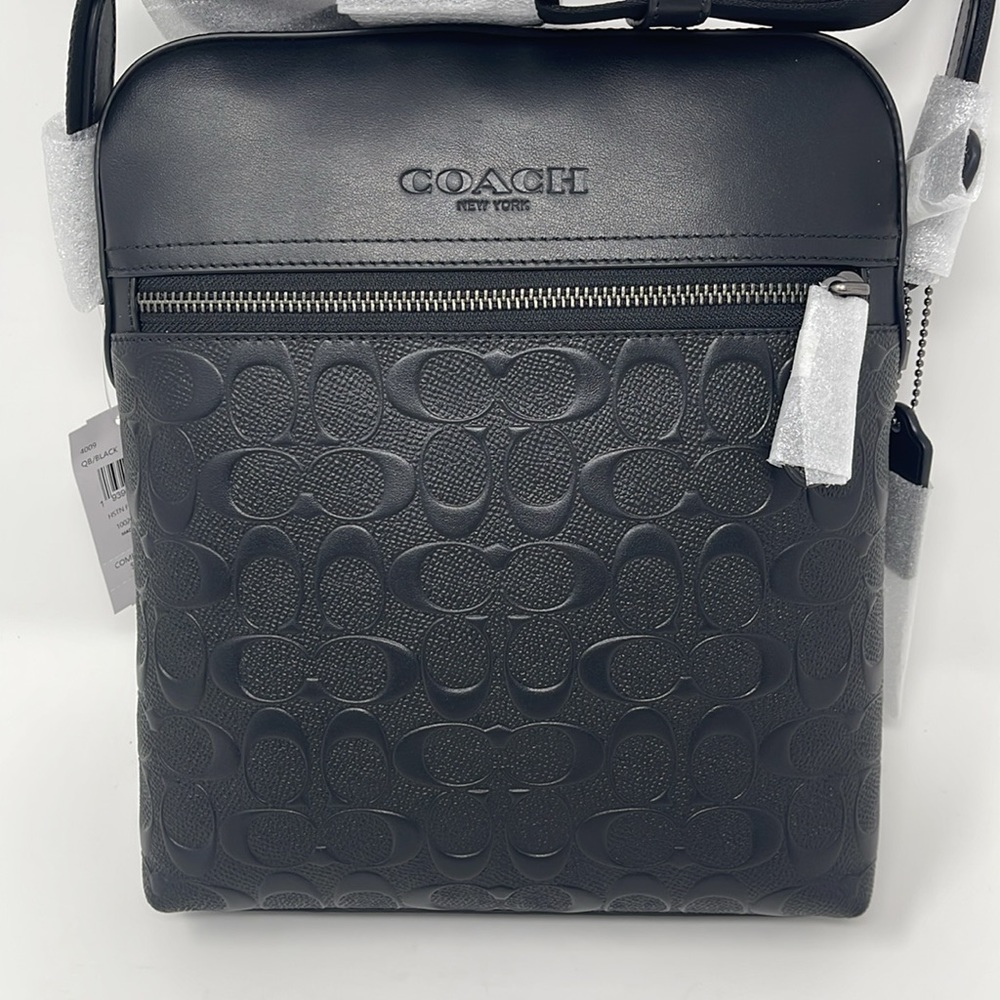 Coach Houston Flight Bag In Signature Leather - Picture 2 of 10
